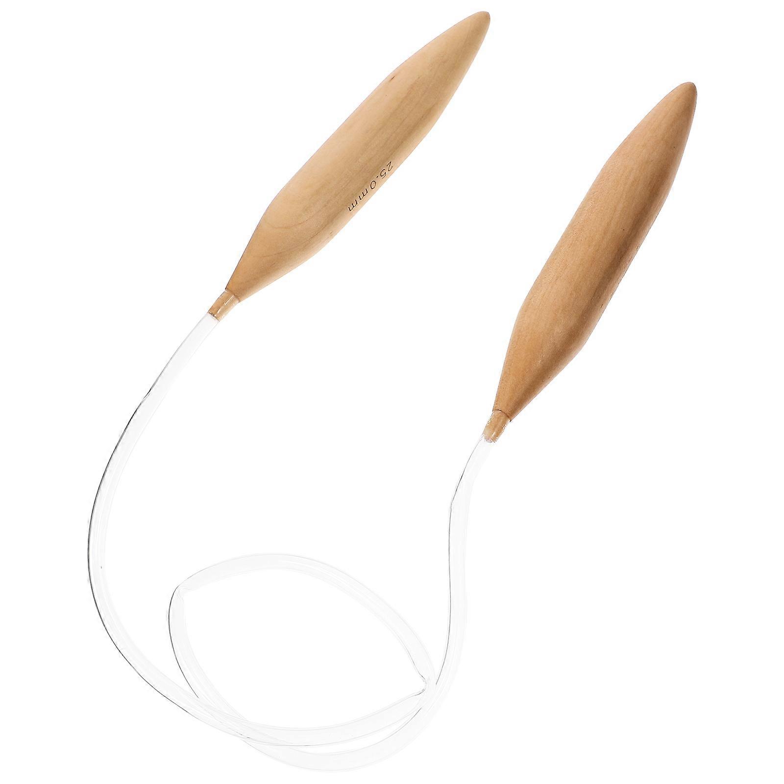 2Pcs Circular Knitting Needle Ideal For Home Crafting And DIY Projects 80X2.5cm Multi-Colored Hand Weaving Tool