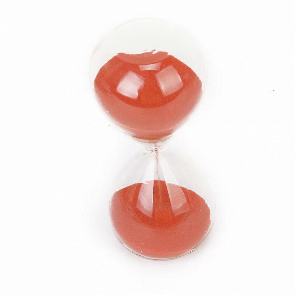 Colored Sand Timer for Office Decor with 15 Minutes Mini Red Hourglass