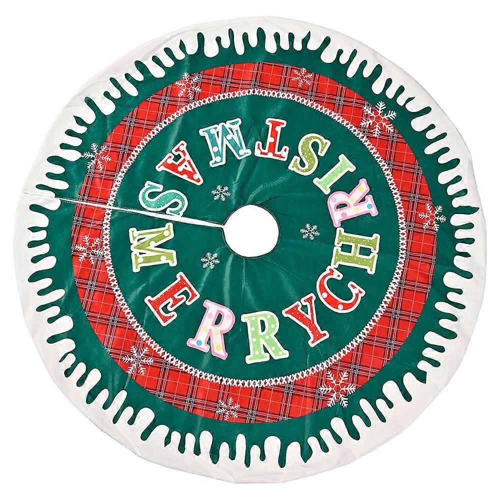 New white hot stamping color small tree pattern Christmas skirt plush socks ornaments