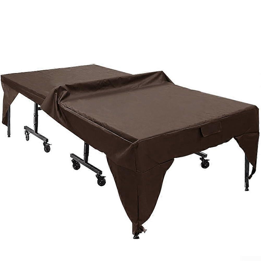 Table Tennis Table Cover Indoor Outdoor Waterproof Dustproof Oxford Fabric 190T 210D With Vinyl Layer