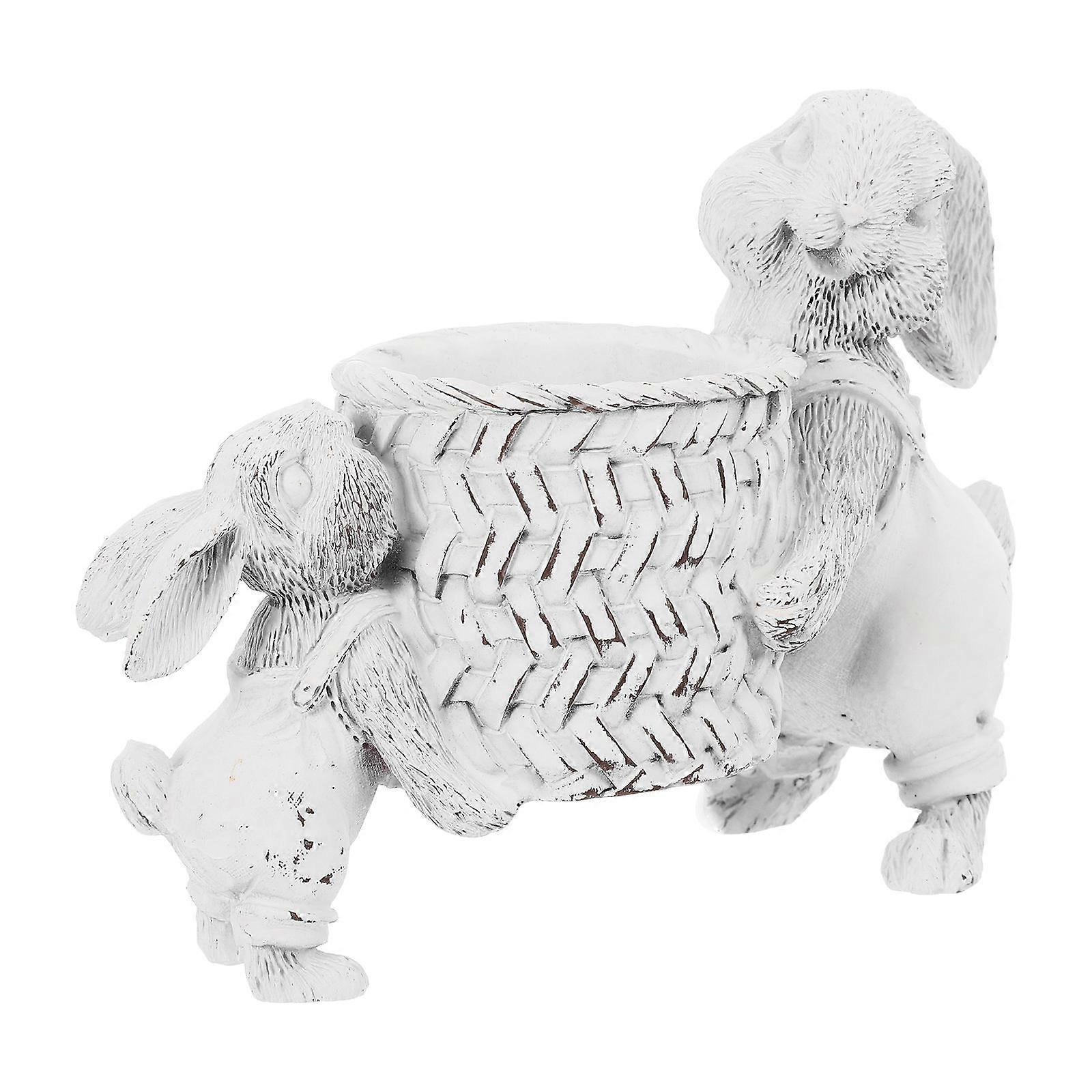 Modern Desk Organizer Featuring Easter Bunny Shape Storage Pen Holder For Students And Professionals 2Pcs