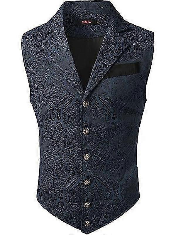 Erkek Viktorya Dönemi Takım Elbise Yelek Steampunk Gotik Yelek