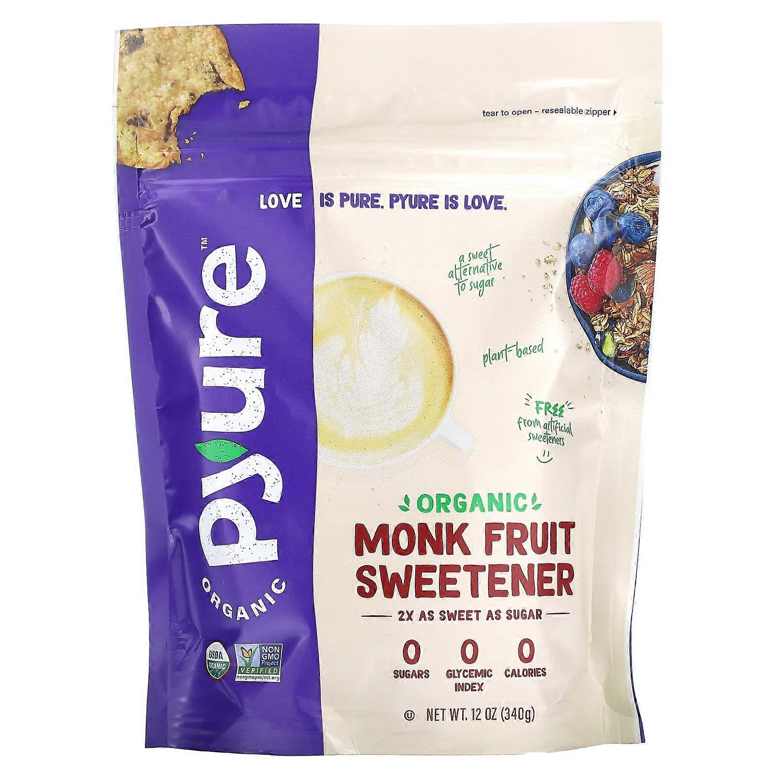 Organic Monk Fruit Sweetener, 12 oz (340 g)