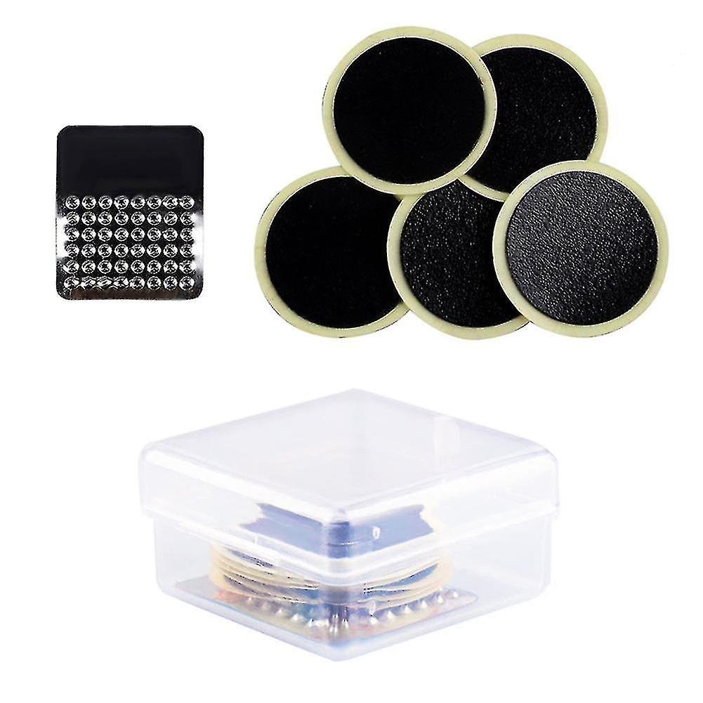 Bicycle Tools Bicycle Tire Repair Tool Kit Portable Mtb Mountain Bike Glue-free Type Rubber Mend Patch With
