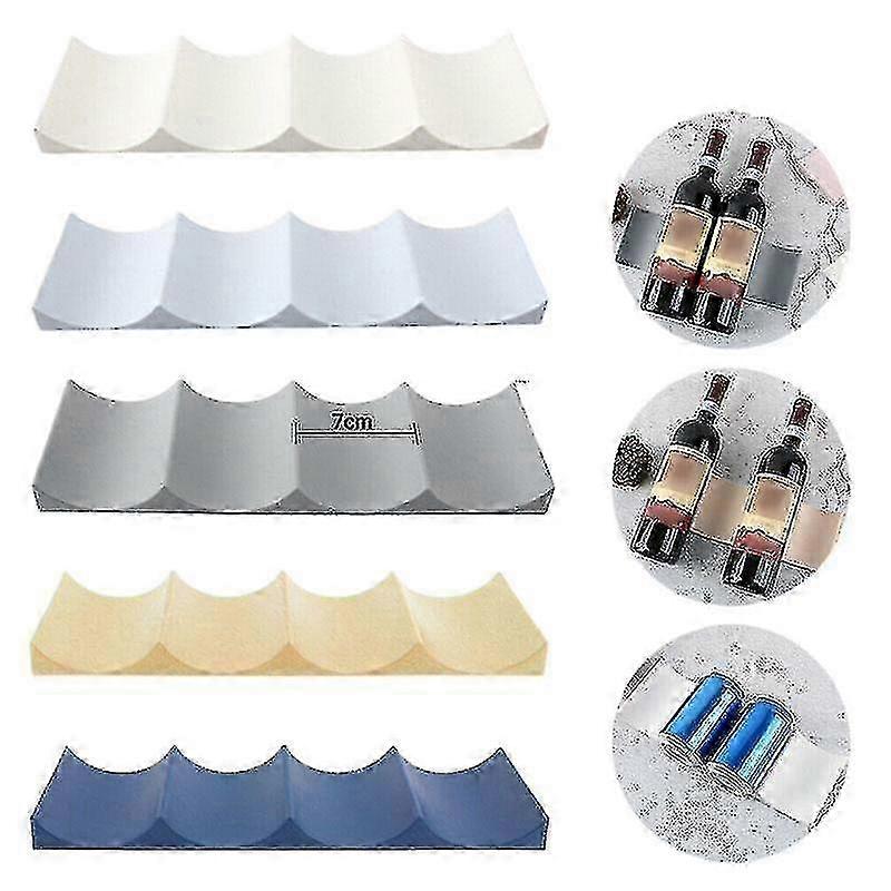 25-26 Fridge Organiser Wine Beer Stacking Bottle Rack Kitchen Space Saving Can Holder