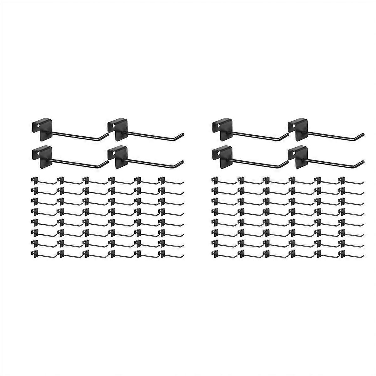 48 Pcs Gridwall Hooks 4 Inch Panel Hanger Square Tube Hooks