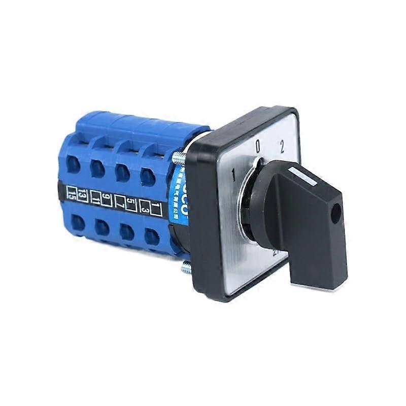 Manual Power Cut Off Cam Selector Switch OnOffOn 20A 660V 48x48mm