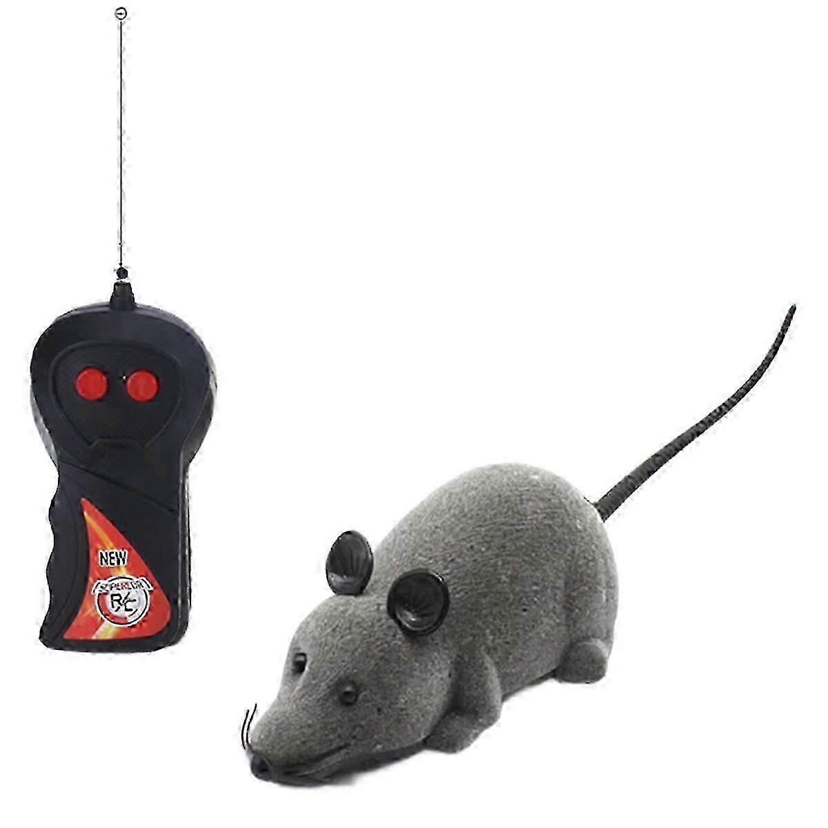 suitable for cats and dogs, rechargeable automatic interactive fake rat toy with remote control