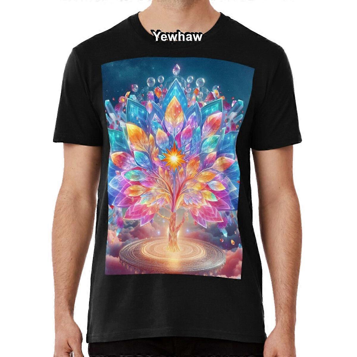 Motifs de t-shirts Crystal Tree Floral Esthétique Géométrique Abstrait
