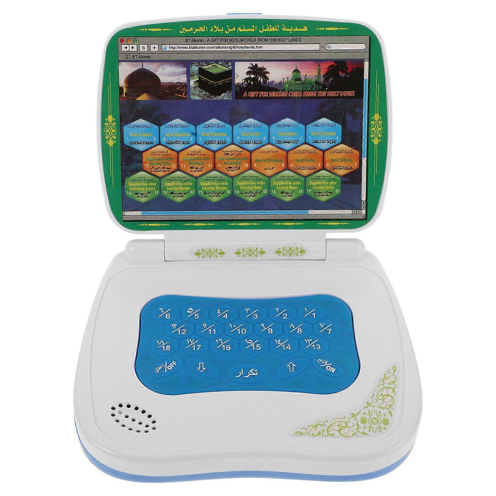 آلة تعلم عربية قابلة للطي تعمل باللمس للأطفال لعبة التعليم المبكر مع اللغة العربية لعبة كمبيوتر محمول للأطفال لعبة كمبيوتر محمول