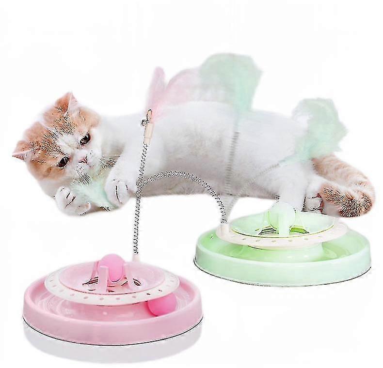 (Pink)2 Colors Funny Cat Toys With Feather