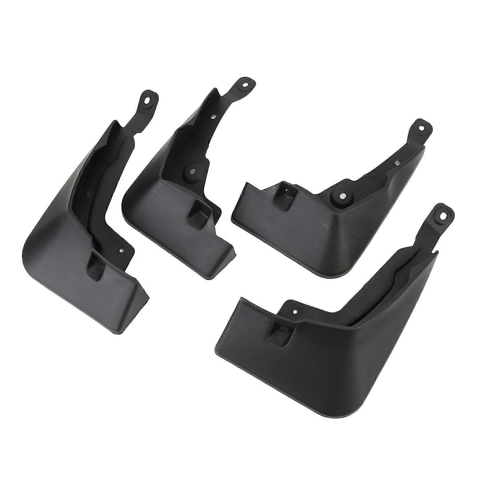 4PCS Car Mud Flaps Front Rear Left Right Black Splash Proof Effective Protection Elegant Splash Guards 
