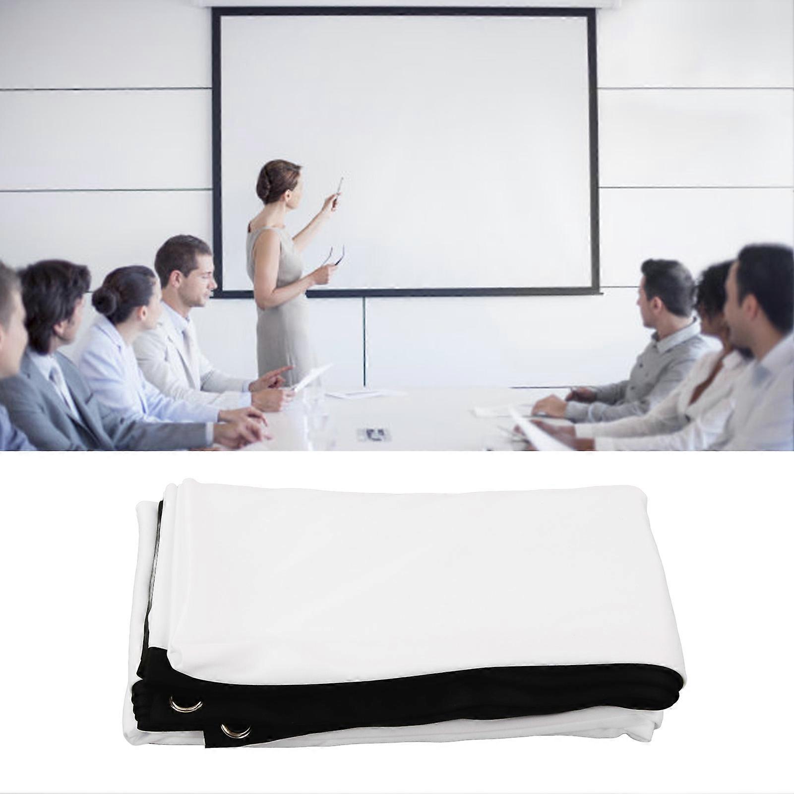 Utomhus projektionsduk 16:9 veck motstå vikbar dubbelsidig bärbar projektorduk för hemmabio utomhus inomhus 150 tum 