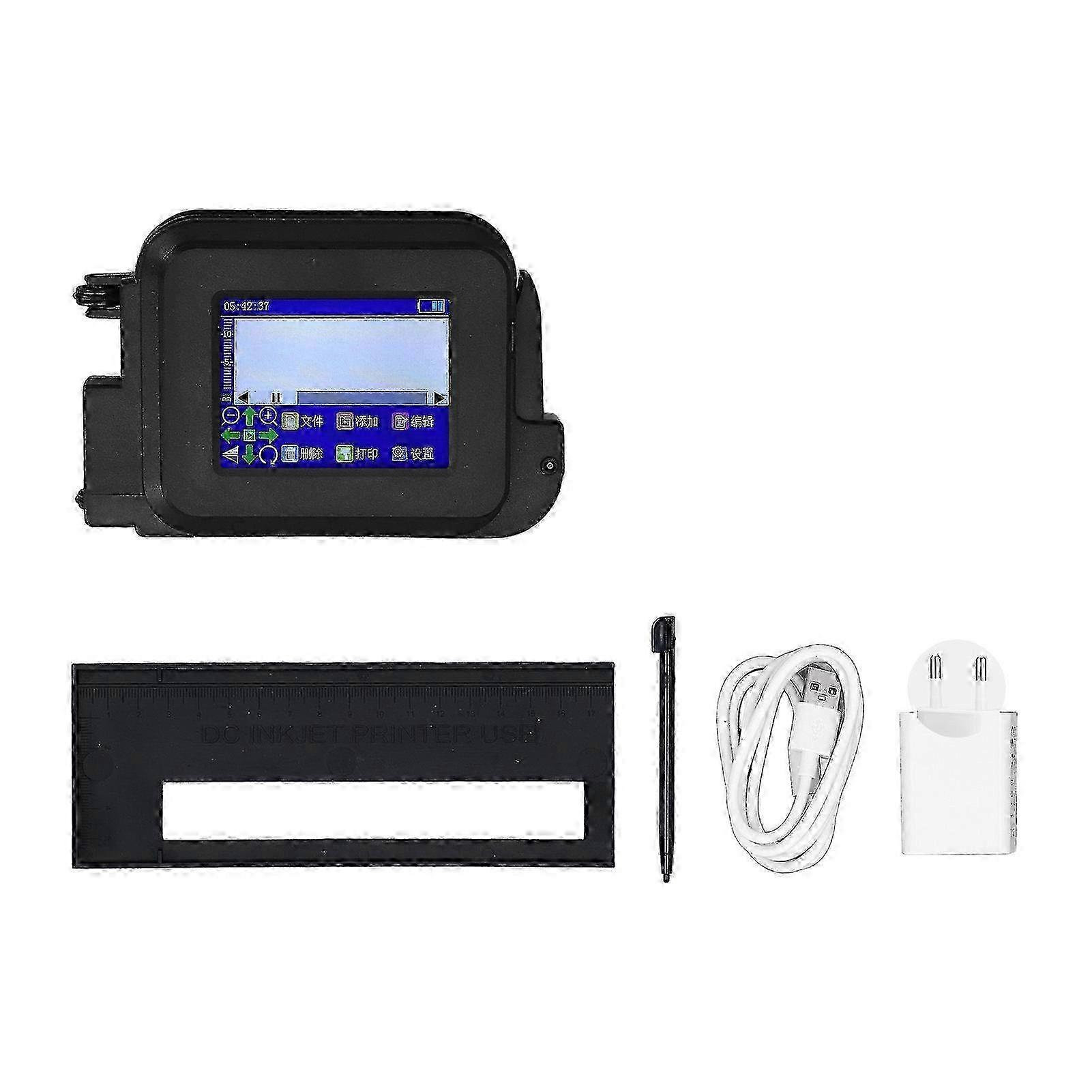 Handheld Inkjet Printer Gun Portable Mini LED Touch Screen for Label Production Date QR Code Multi Language