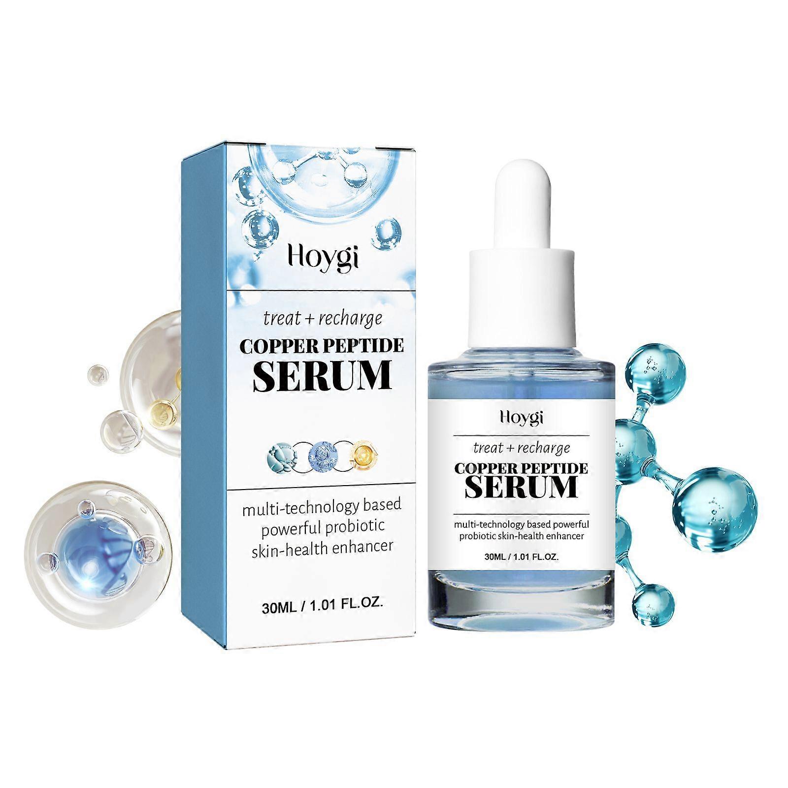 Hoygi Blue Copper Peptide Essence For Reducing Wrinkles, Firming Pores, Hydrating, Brightening Complexion And Anti-Aging