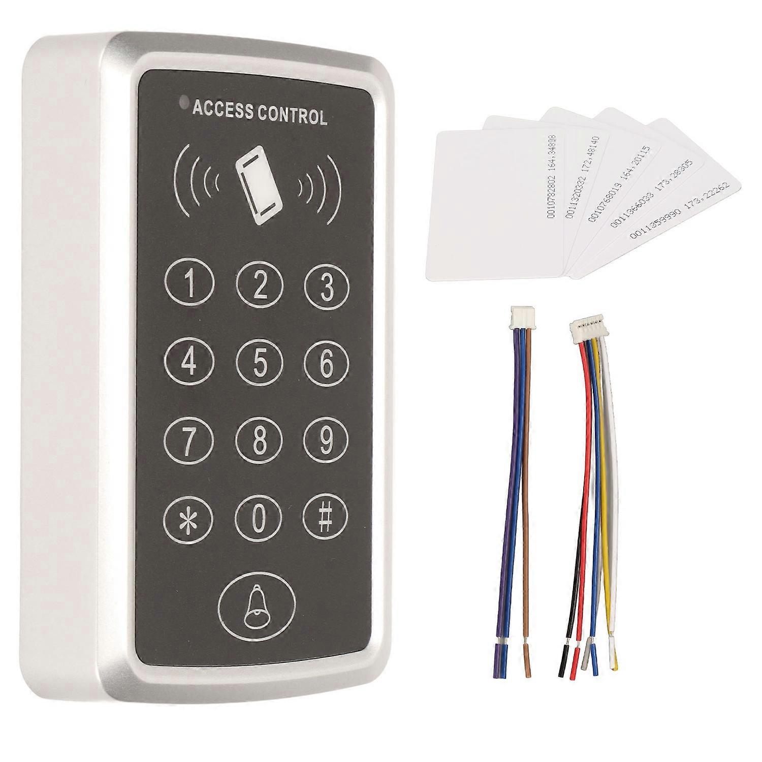 Access Control Keypad Stand Alone Door Security Entry Password Keypad with 5 ID Cards for Apartment 