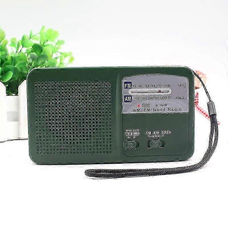 Emergency Radio With Solar And Hand Crank Self Powered, Battery Usb Recharging Fm/am Radio Led Flashlight Phone Charger