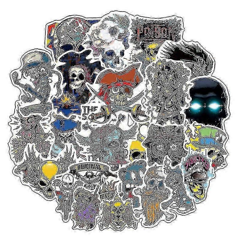 For Halloween Skeleton 50pc Decorative Stickers