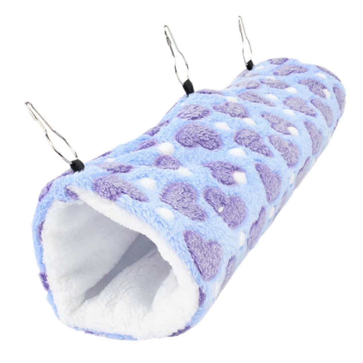 Winter Warm Plush Pet Hammock Tunnel Bed Small Pet Soft Hanging Nest For Hamsters Squirrels Guinea Pigs