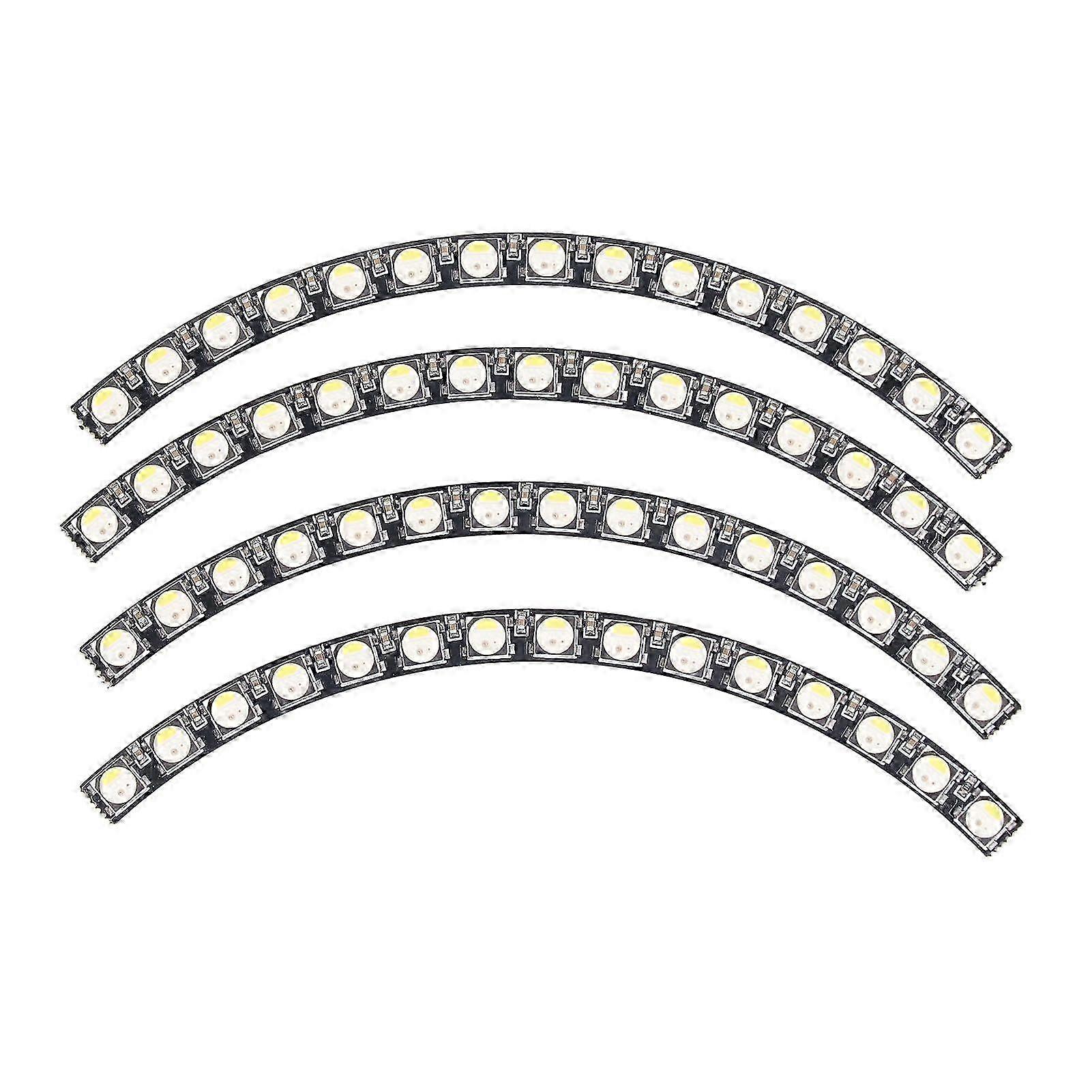 60 Bits LED Ring Light Full Color Individually Addressable SK6812 Chip RGB Lamp Module with DriversHwy