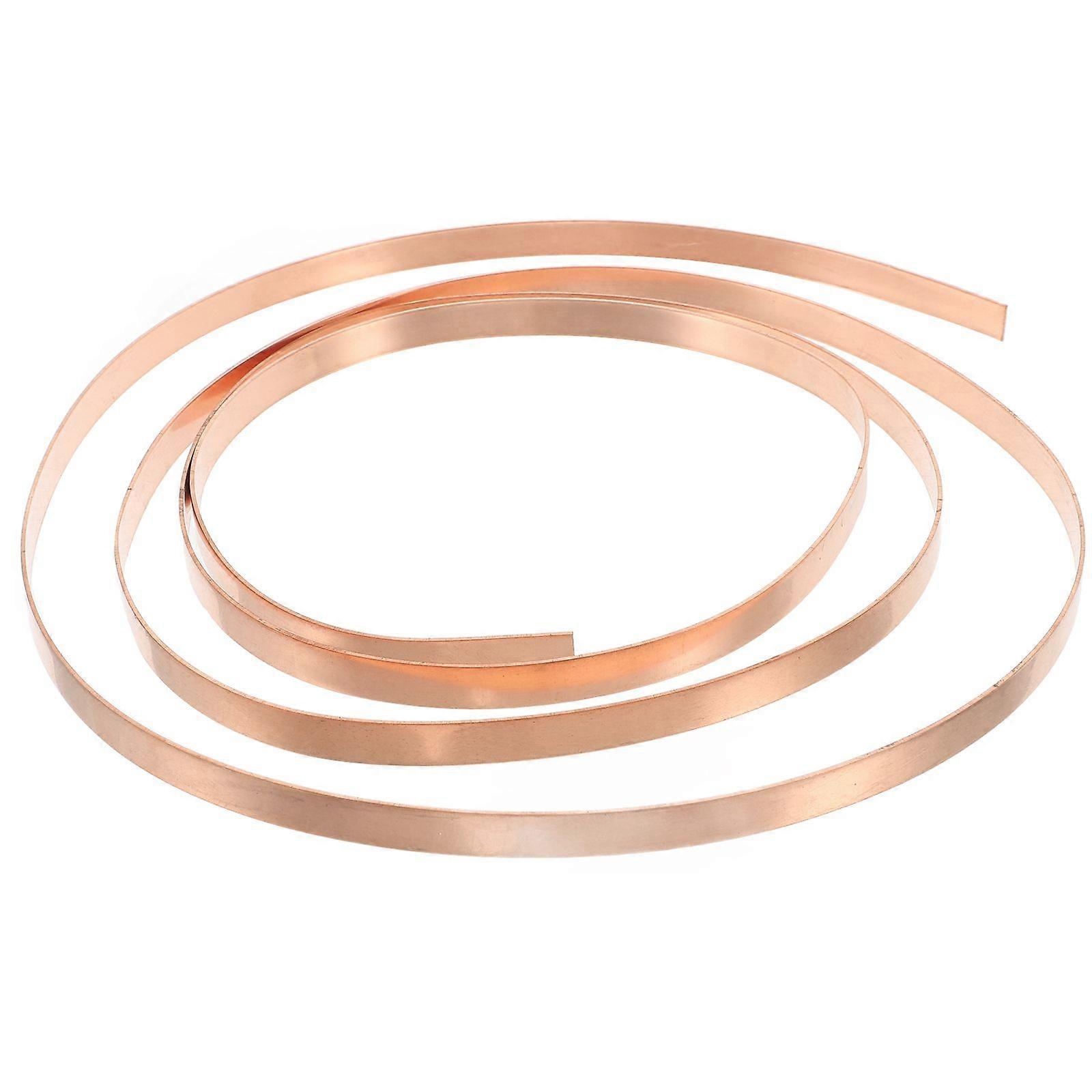1 Roll Copper Sheet Roll Thin Copper Foil Plate Electrical Repairs Copper Sheet for Crafting and Electricity DIY Projects