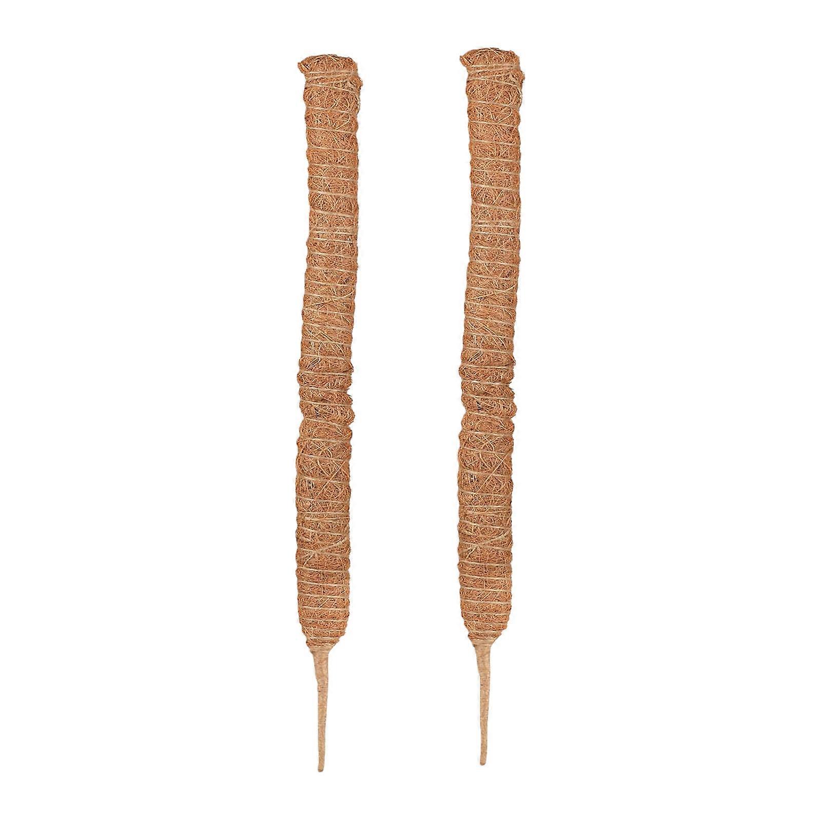 Regulable Coir Plant Stake Set Featuring Flexible Base and Jutes Binding System Gardening Accessory Multicolor