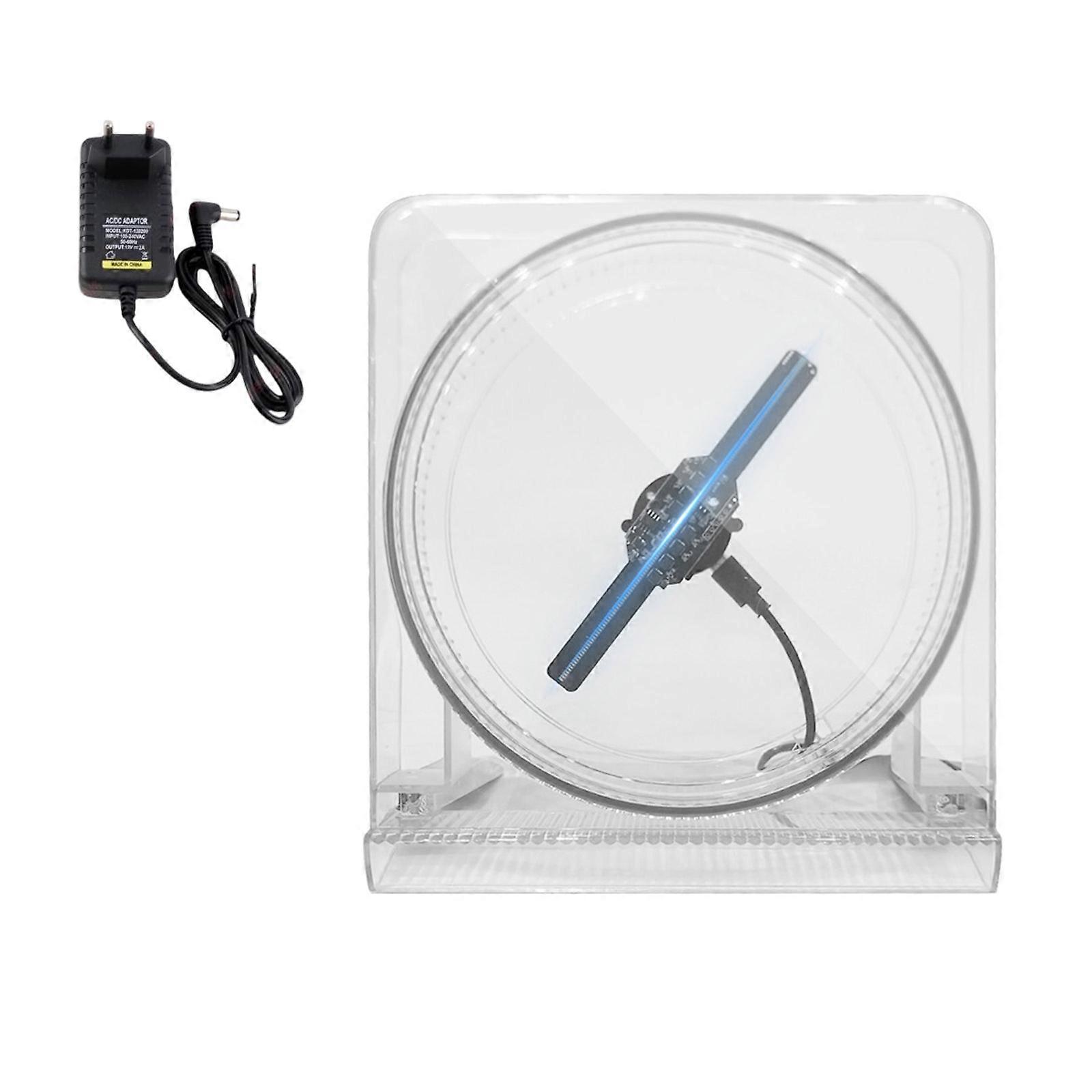 Radio APPLICATION Controlled 3D Stereoscopic Fan Display 5.5 Foot LED Advertising Machine Pliable Plan For Shop Deck Multicolor