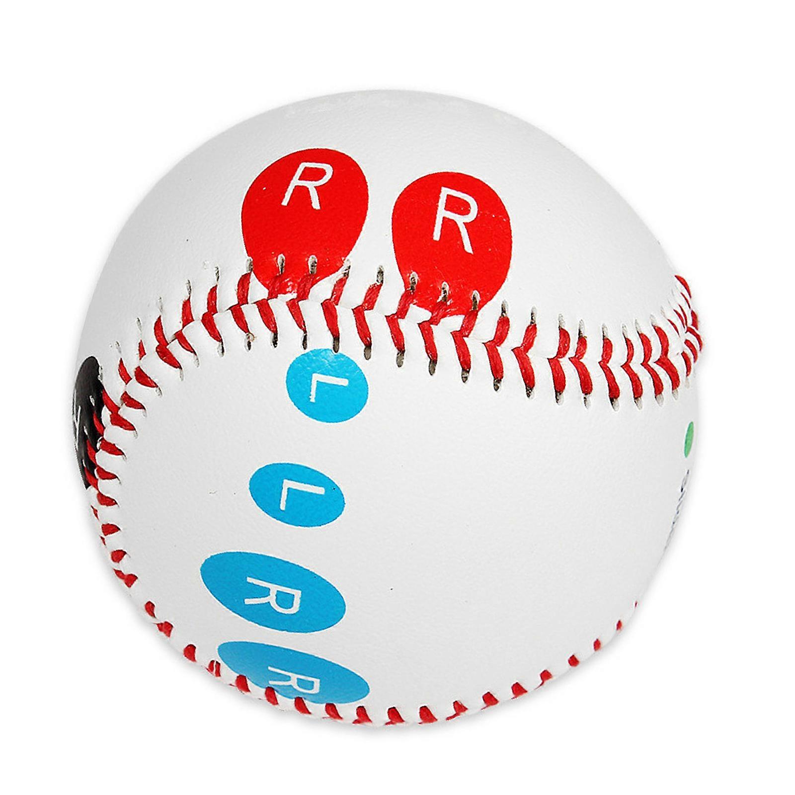 Competition Training Baseball with Finger Placement Markers 9Inch Soft/Hard Baseball for Pitching Hitting Batting Multicolor