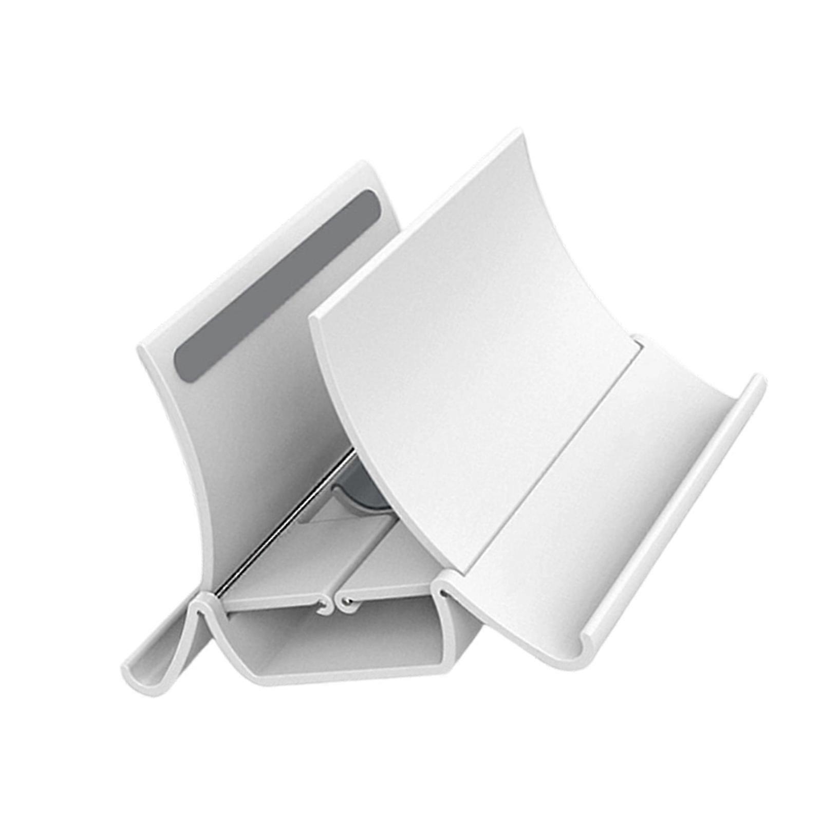 MultiDevice Vertical Organizers Gravitating Activated AntiSlip Base Ergonomic Laptop Stand for Enhanced Airflow for Workspaces  White