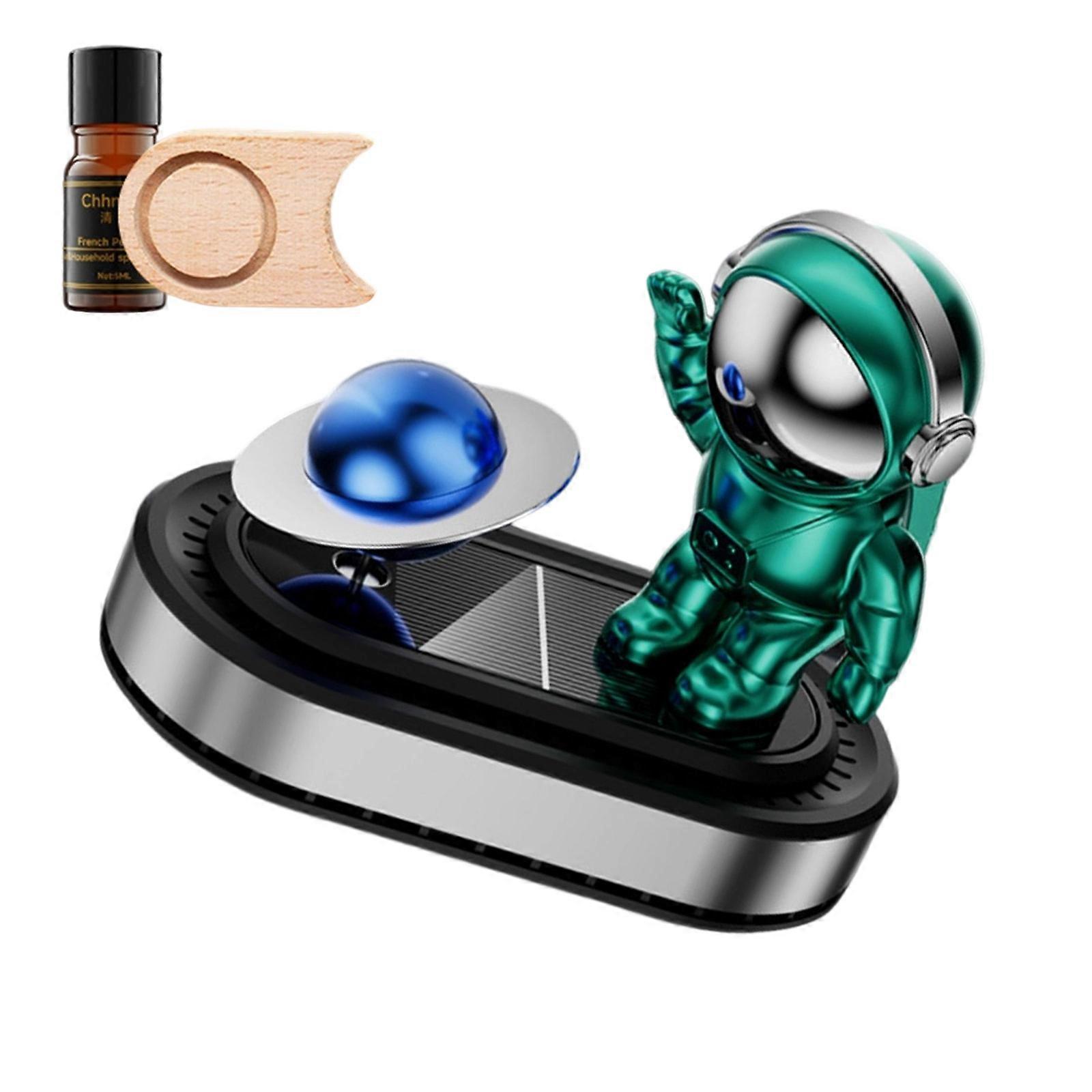 Solar Powered Fragrances Dispenser Car Astronaut Air Freshener Essential Oil Diffuser Car Perfume Diffuser Multicolor