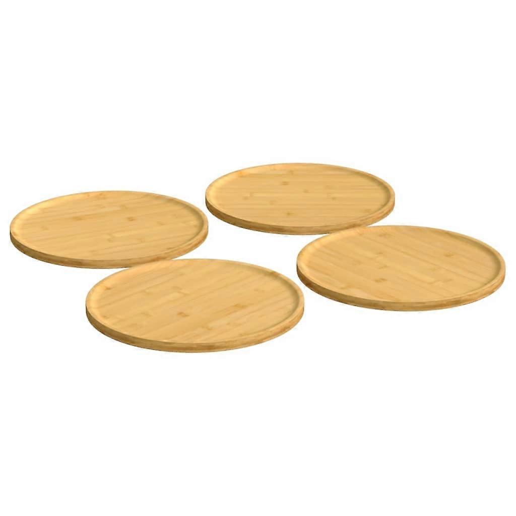 Pizza plate 4 pcs. Ø32x1.5 cm bamboo