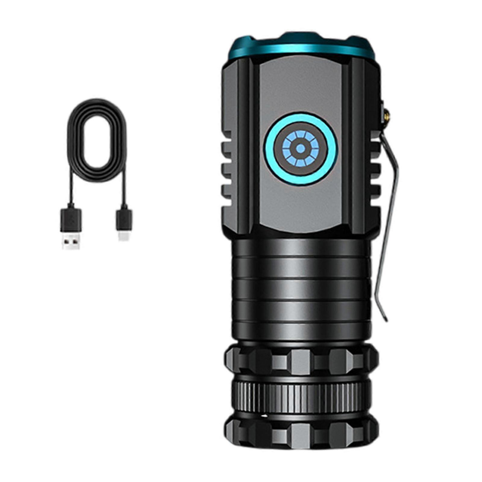 Rechargeable Flashlights 2000LM Powerful Tactical Flashlights 5 Modes LED Flashlight Adjustment Brightness Flashlight Multicolor