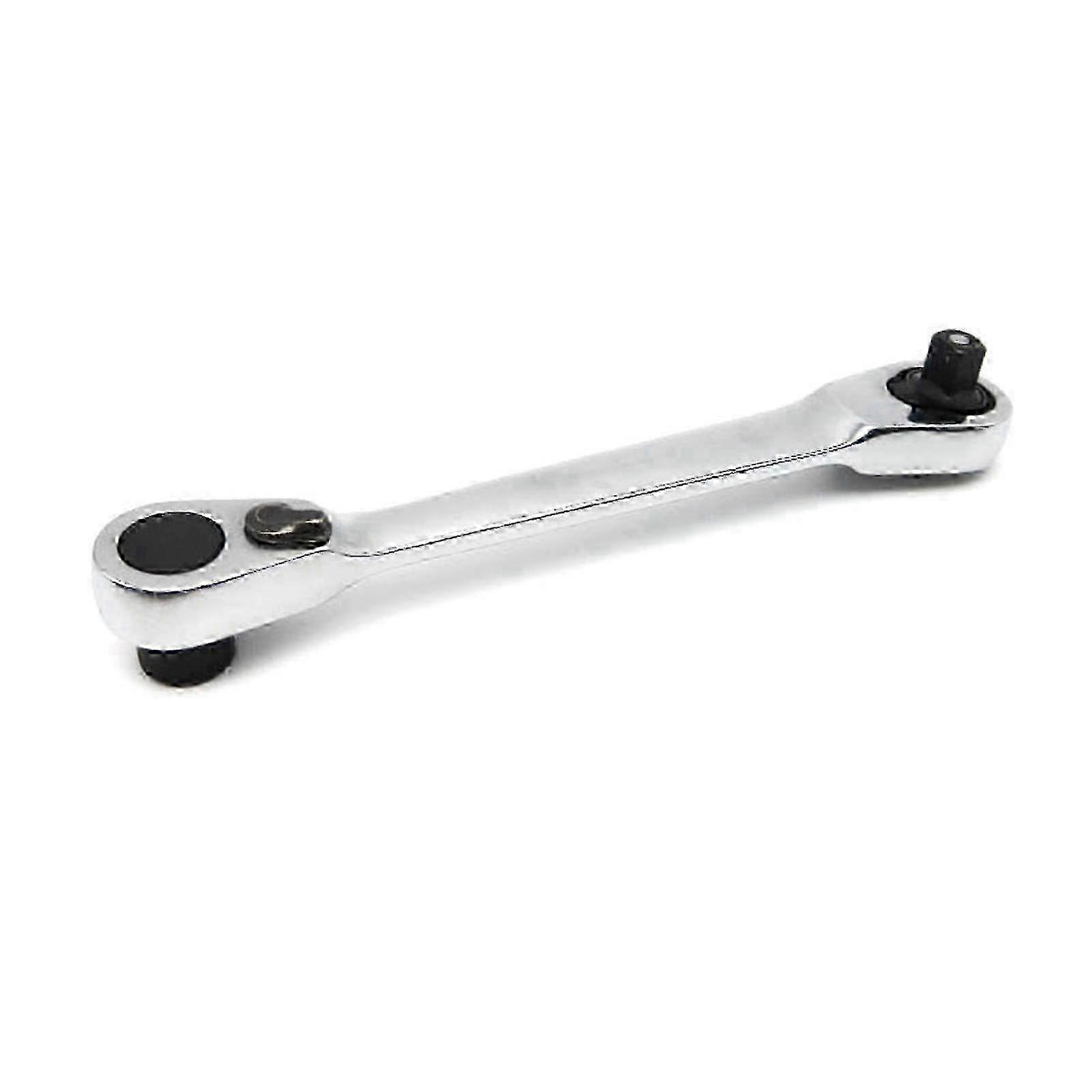 Socket Ratchet Wrench Bit Driver Combo 1/4in 72 Teeth Quick Release Double Headed Socket Wrench