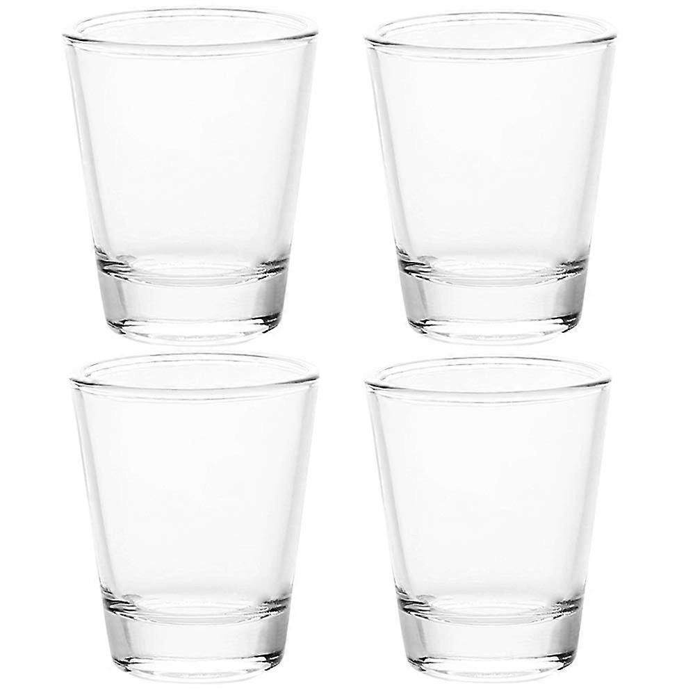 Shot Glasses Set 1.5 oz Clear Heavy Base for Whiskey Tequila Vodka Spirits Espresso (4 Pack)