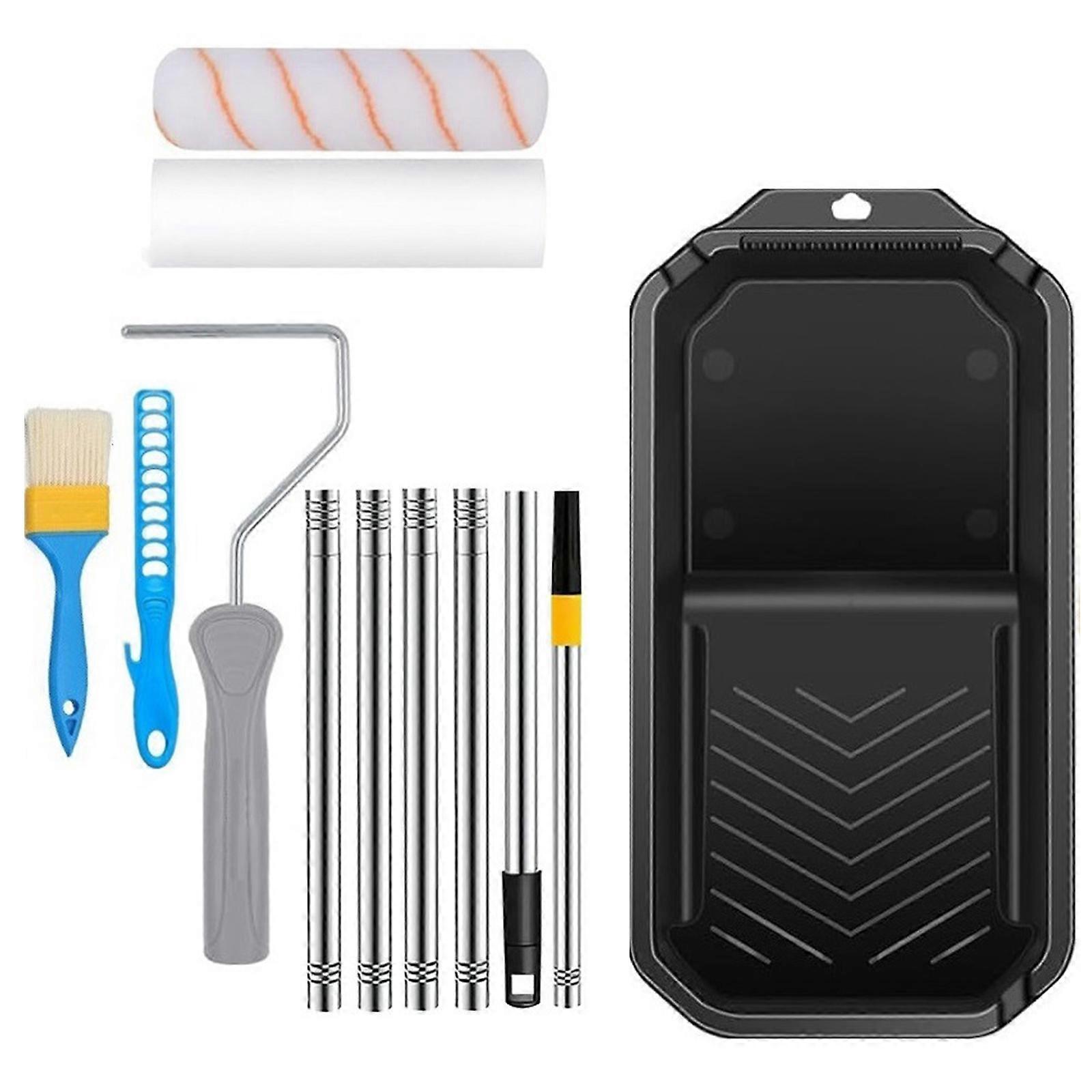 Multipurpose Small Paint Roller Set with Foam and Microfiber Designs Accessory for Craft and Professional Daily Use Multicolor