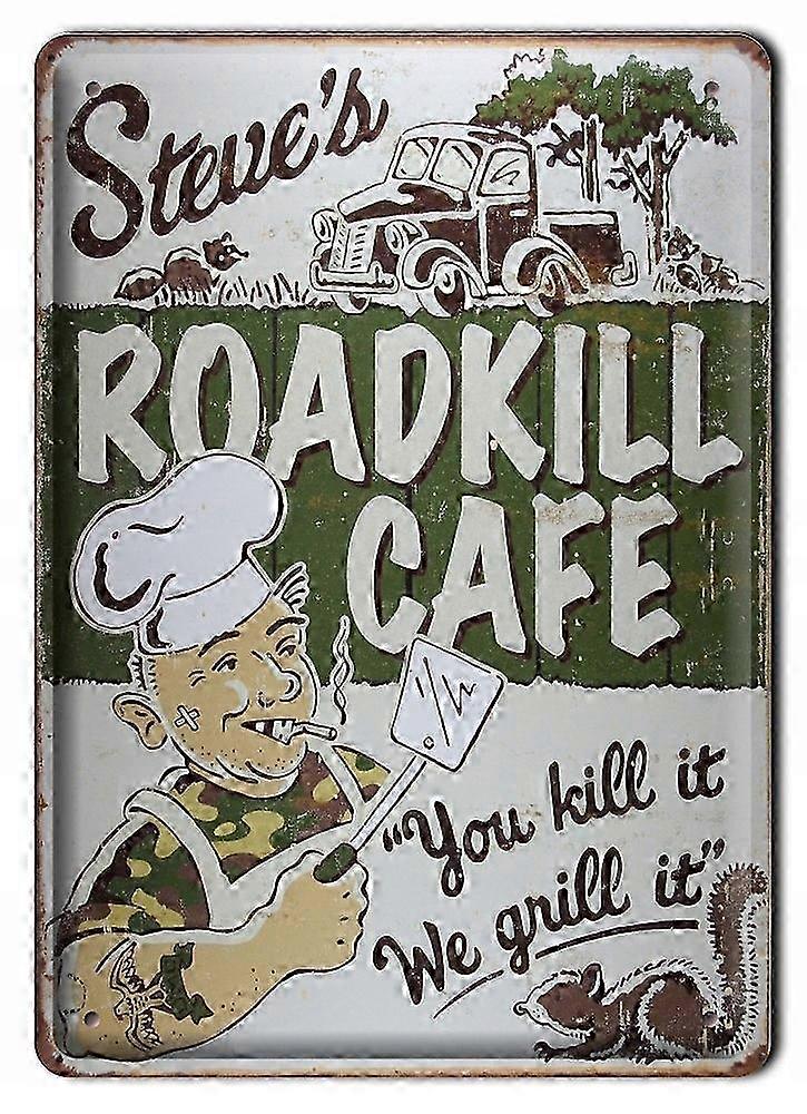 Kaffegrill Metallskilt Vintage Retro #00821