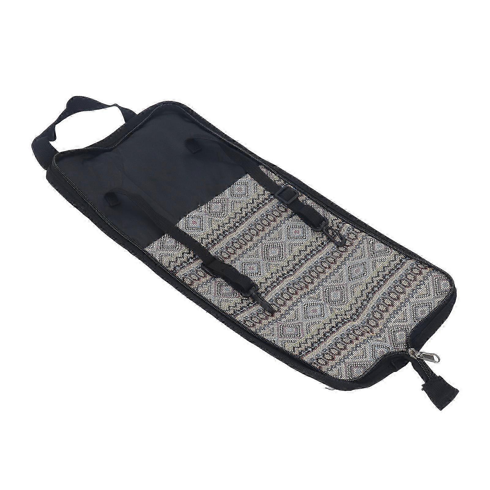 Drum Stick Bag Waterproof Large Capacity Breathable Portable Hanging Drumstick Storage Case with Hooks Inside f26