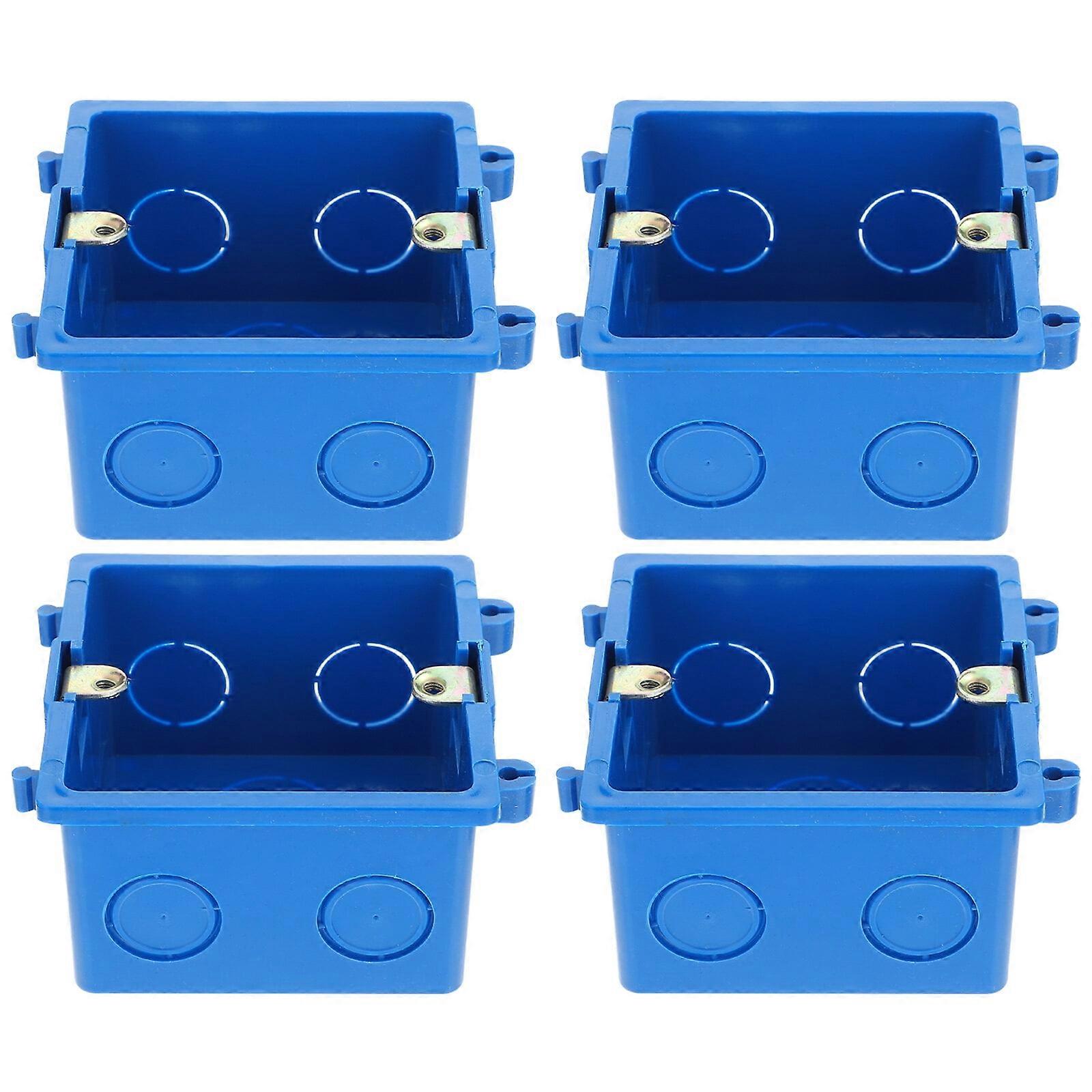 4pcs Dustproof Junction Box Universal Electrical Cable Protective Container
