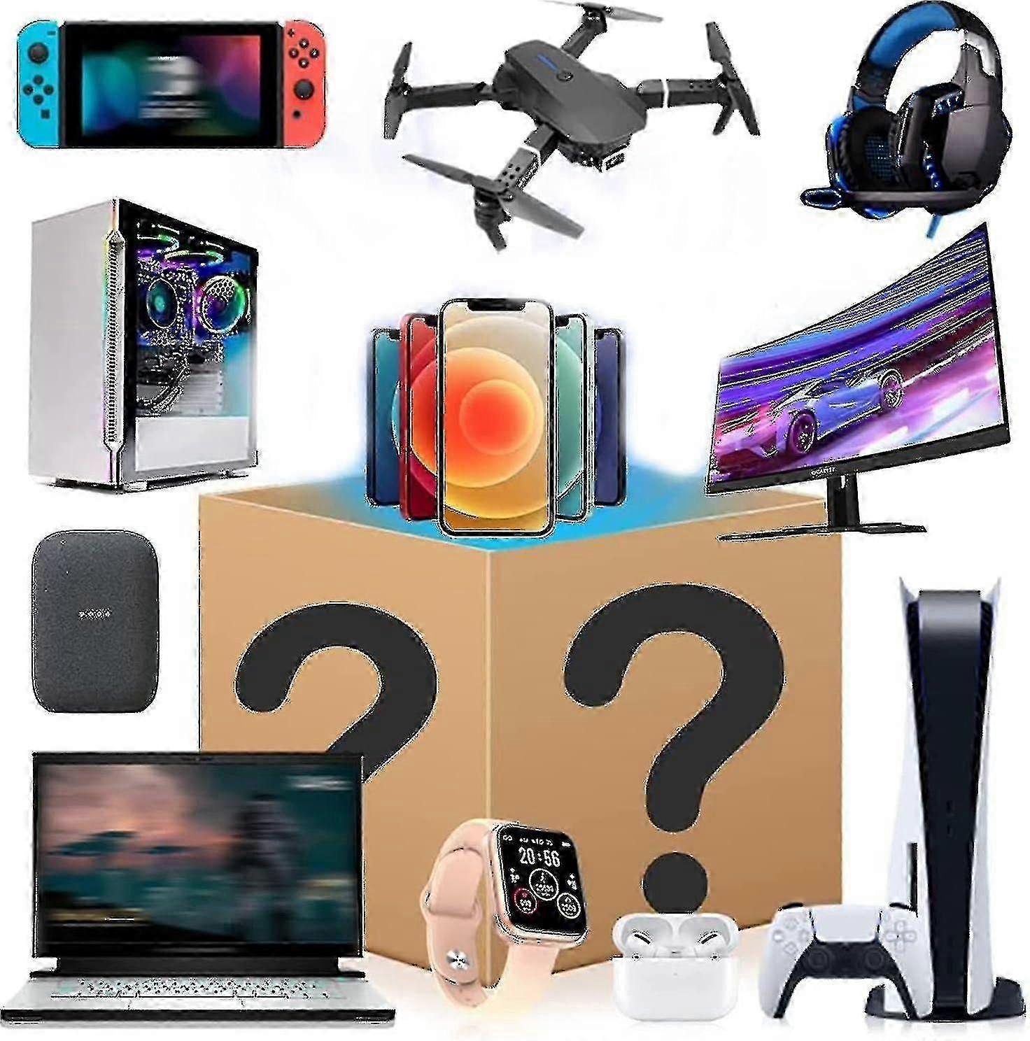 Überraschungsbox, Glücksbox, Weihnachtsgeschenk für Kinder, Elektronikbox_Onyx