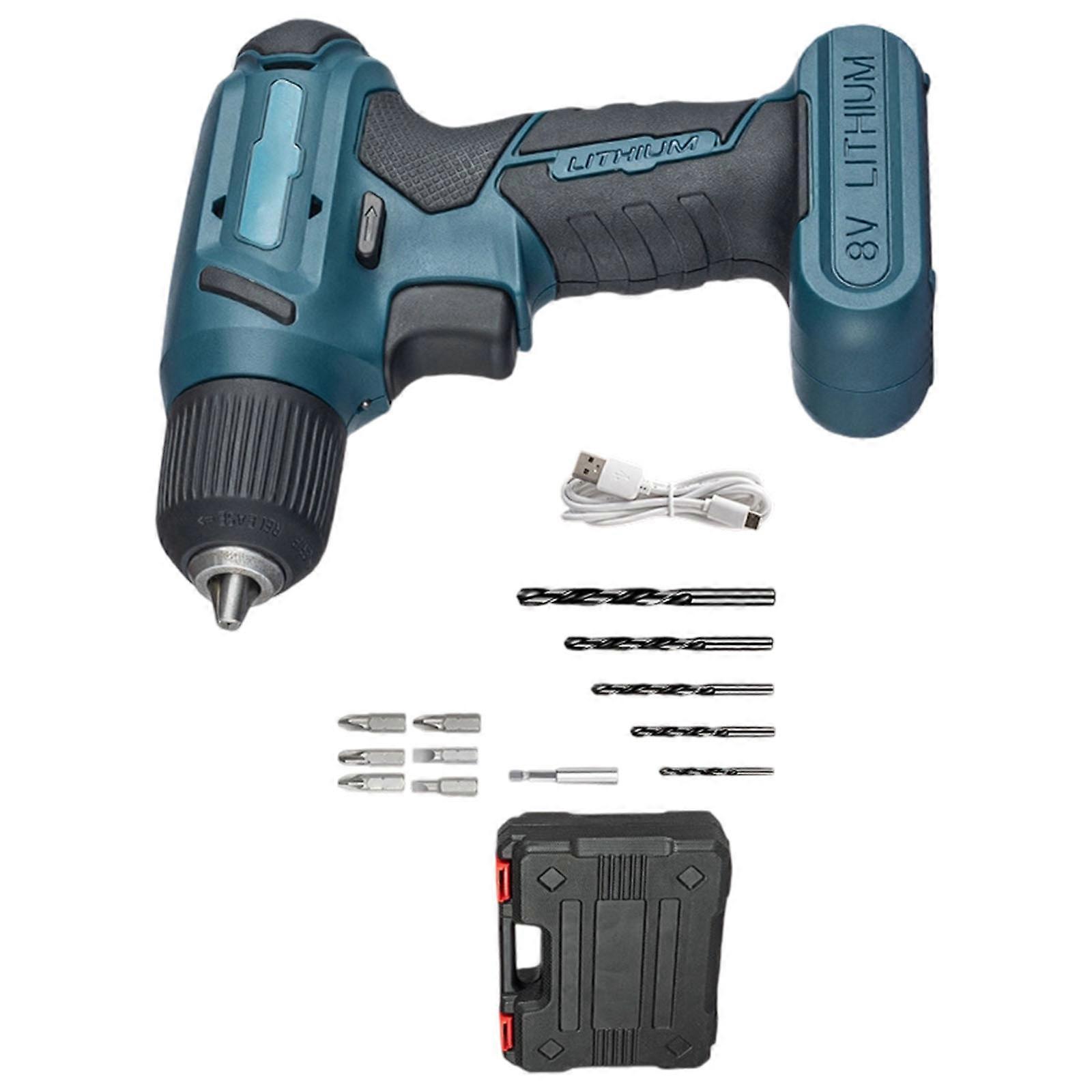 Light Weight Battery Powered Drill Cordless Impact Drill Fast Charging Perfect For Beginners And Hobbyists Multicolor