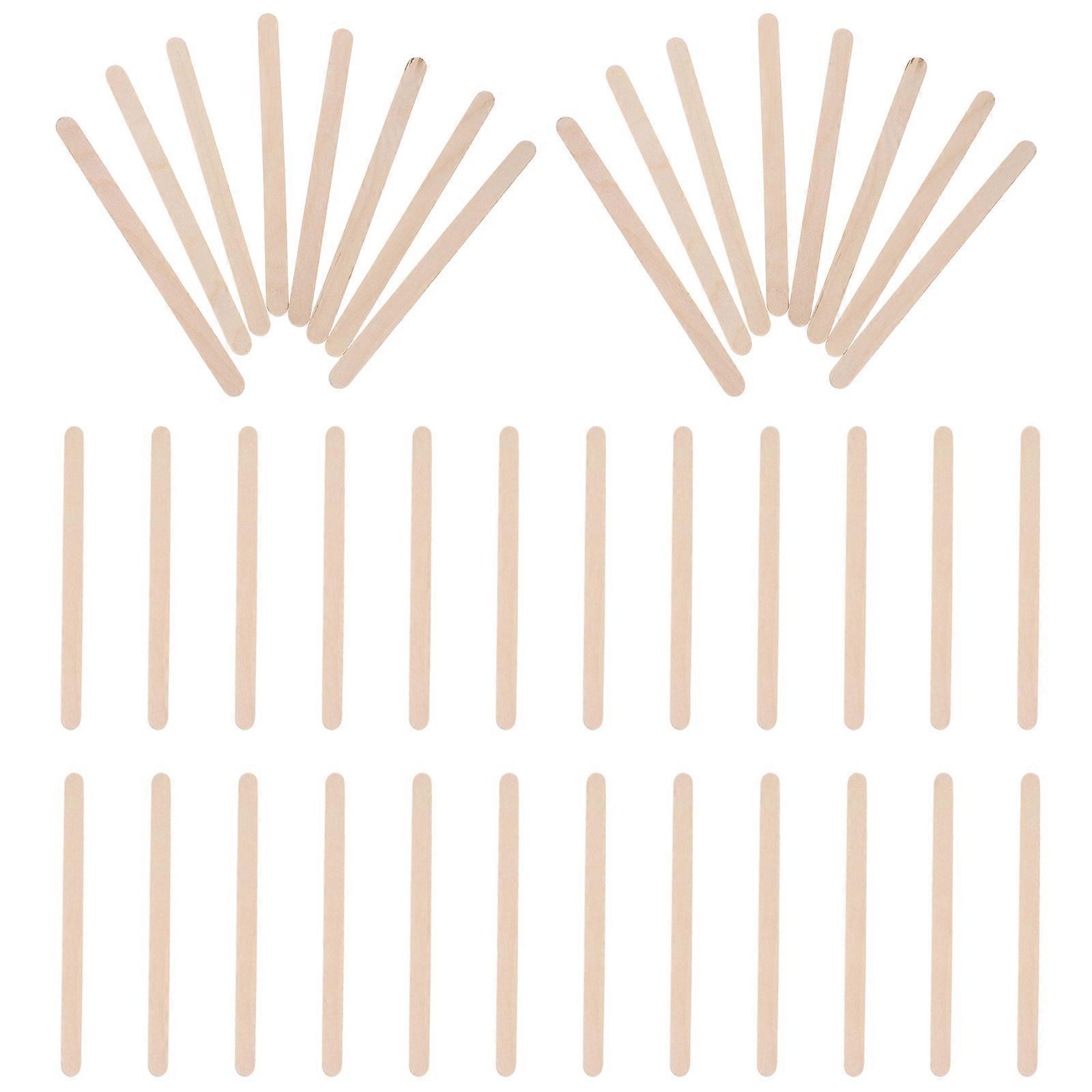 Wax Wand Wood Craft Sticks for Diy Projects Birch Beige Material Suitable for Waxing 250Pcs