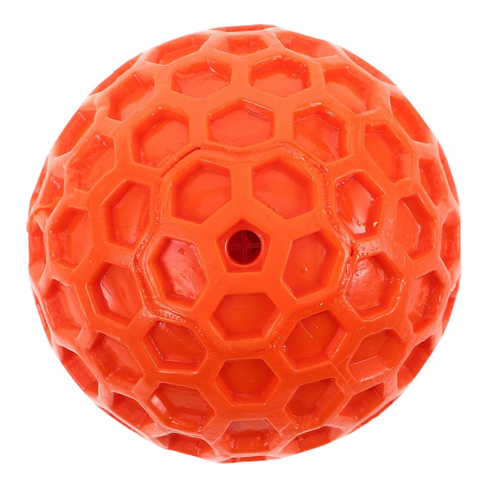 Interactive Squeaky Dog Toy Ball for Playing Soft Rubber Material