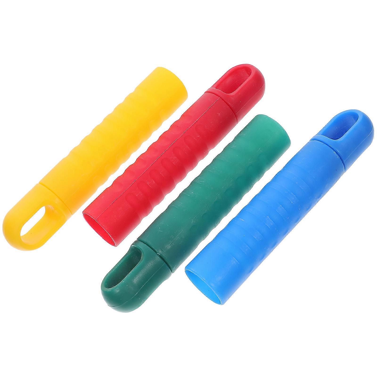 4pcs Mop Handle End Caps Replacement Grips for Sweeping Broom Handle with Tail Hole