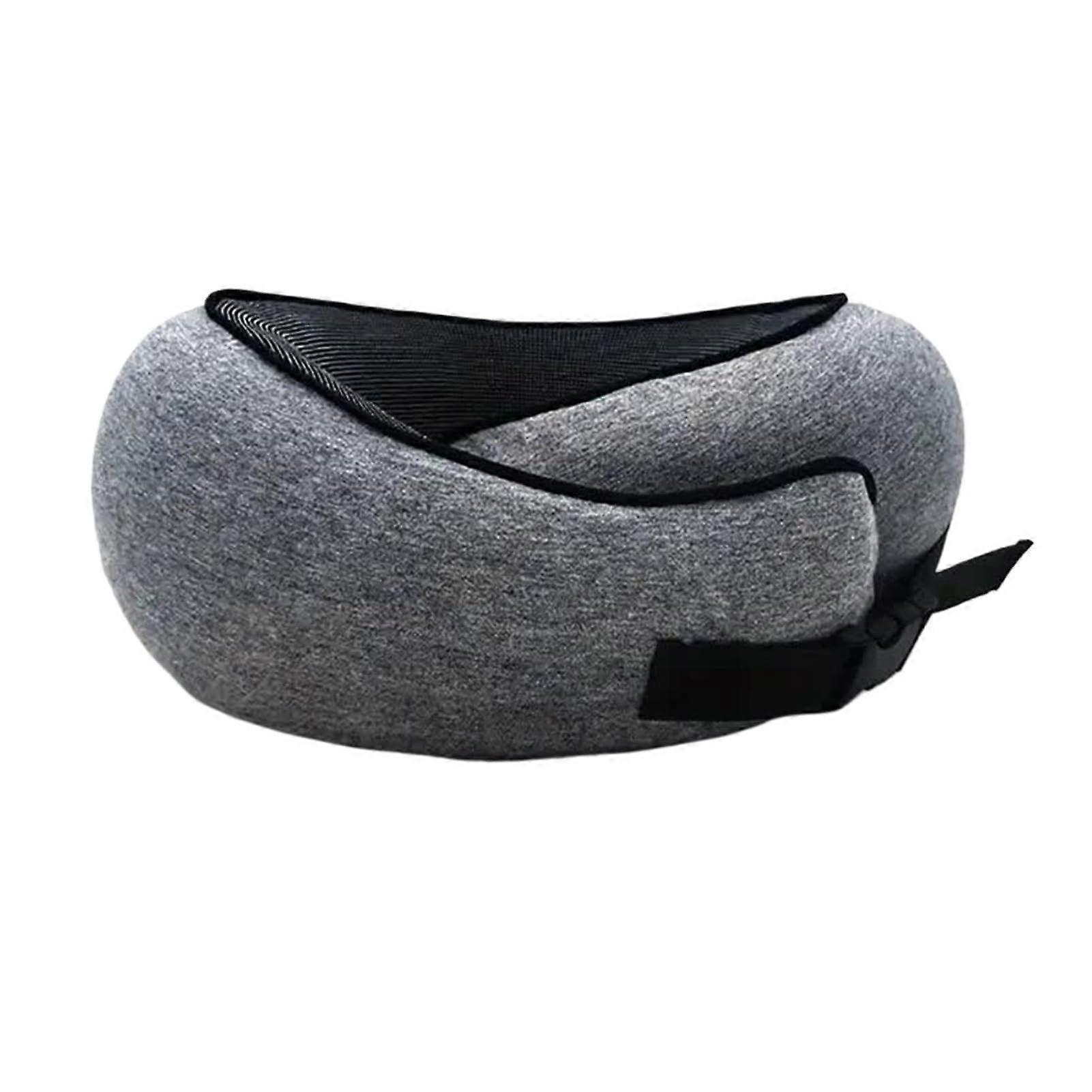 Travel Neck Pillow Memory Foam UShaped Ergonomic Support with Washable Cover for Airplane and Car