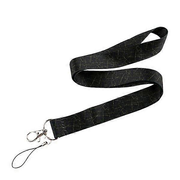 Practical Stylish Marble Lanyard Black