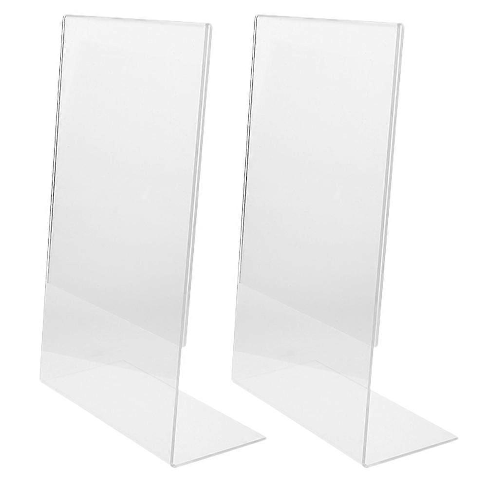 Acrylic Poster Stand 4Pcs for Tabletop Menu and Sign Display