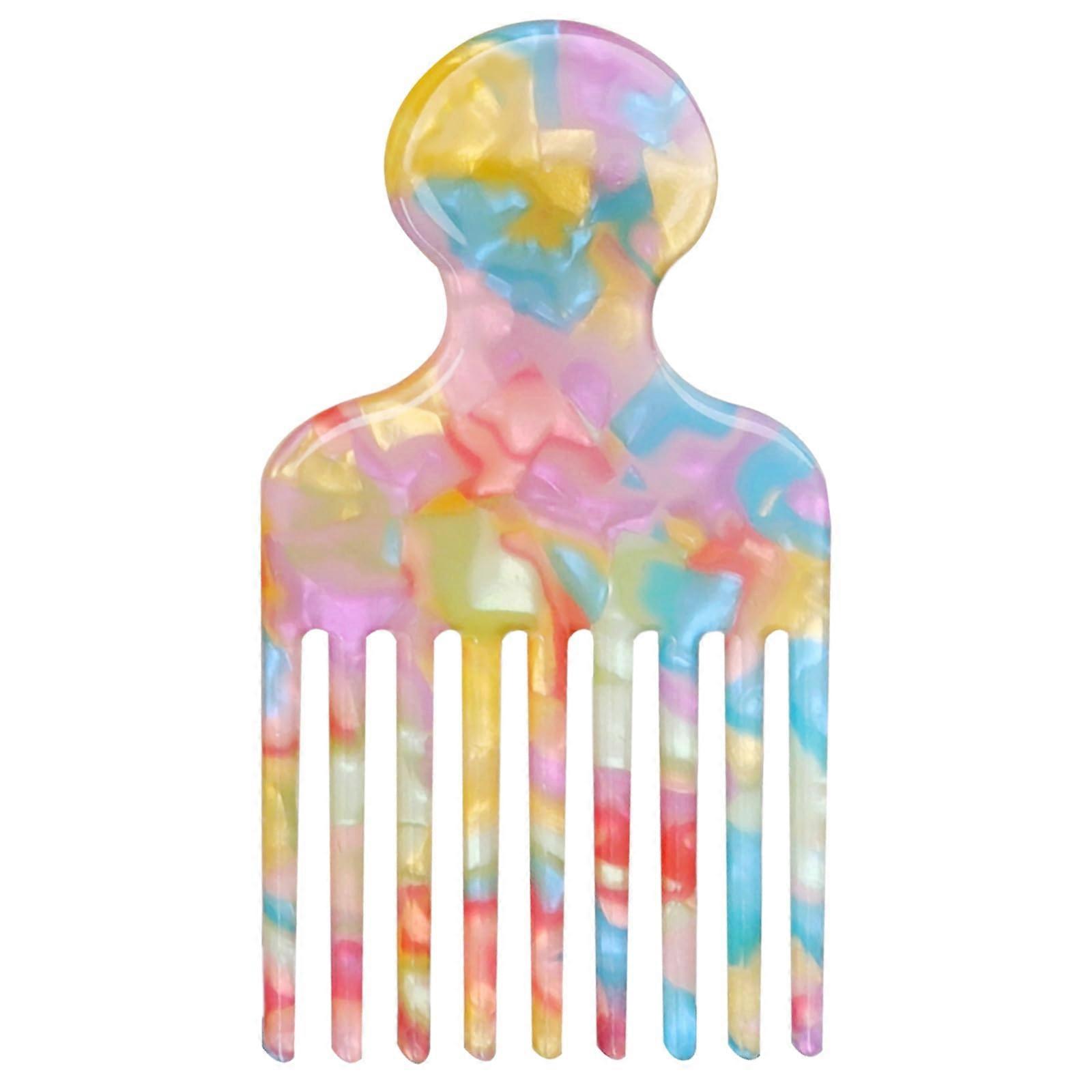 Wide Tooth Comb for Curly and Natural Hair with Ergonomic Handle and Smooth Rounded Teeth