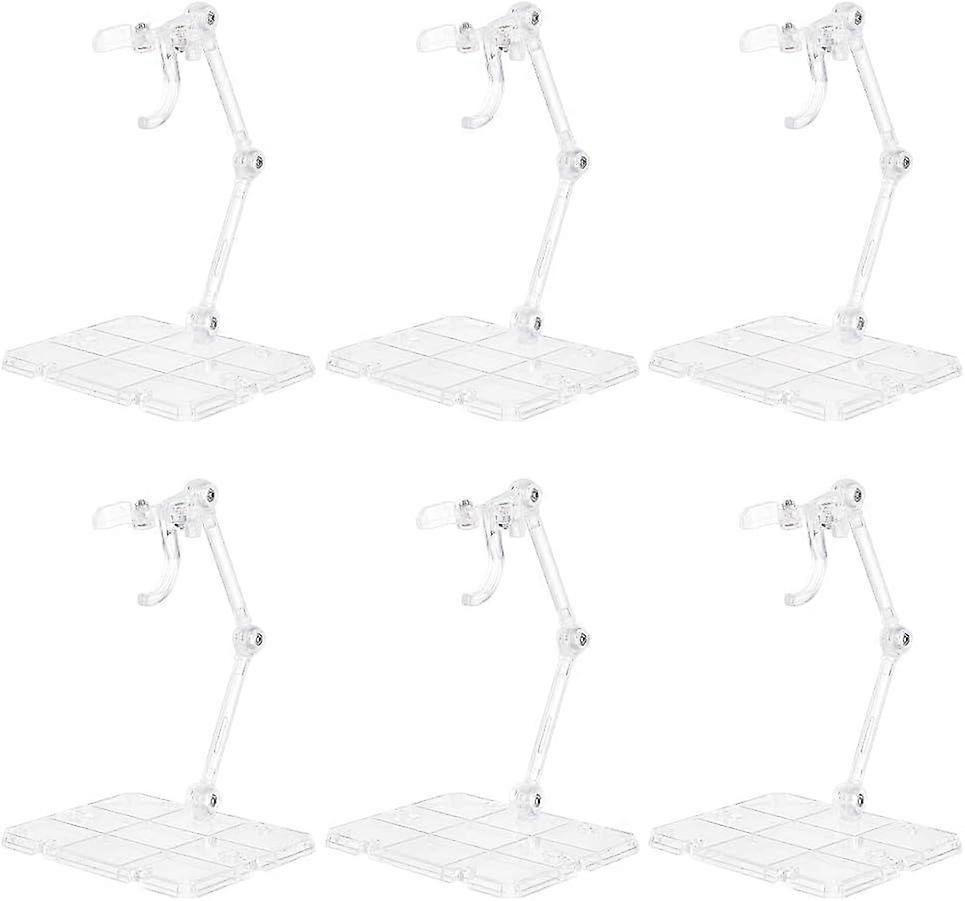Action Figure Stand Clear 6 Pcs