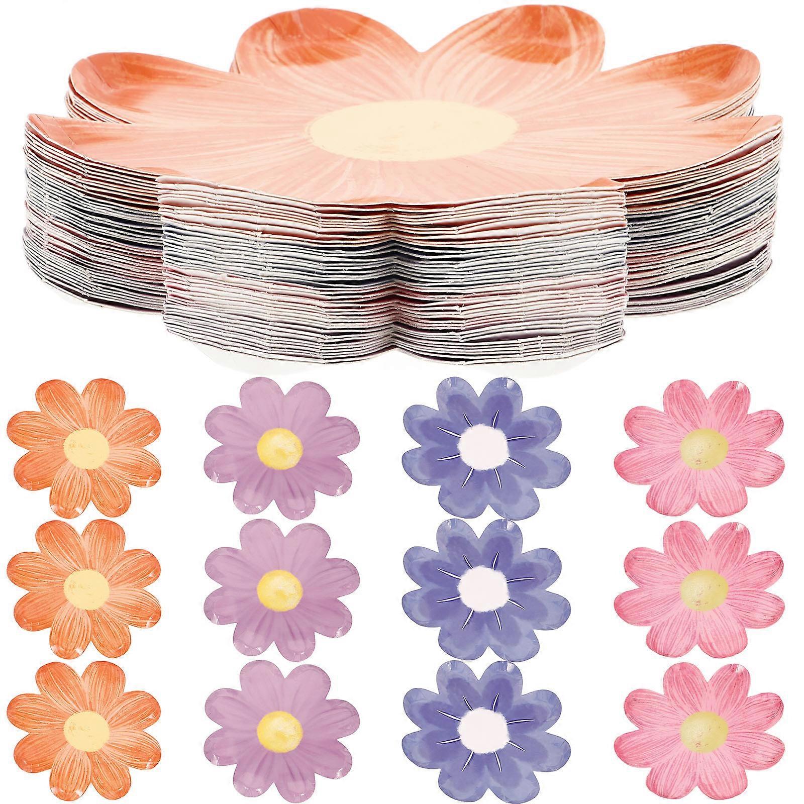 Party Flower Shape for Home Use 40Pcs Paper Set