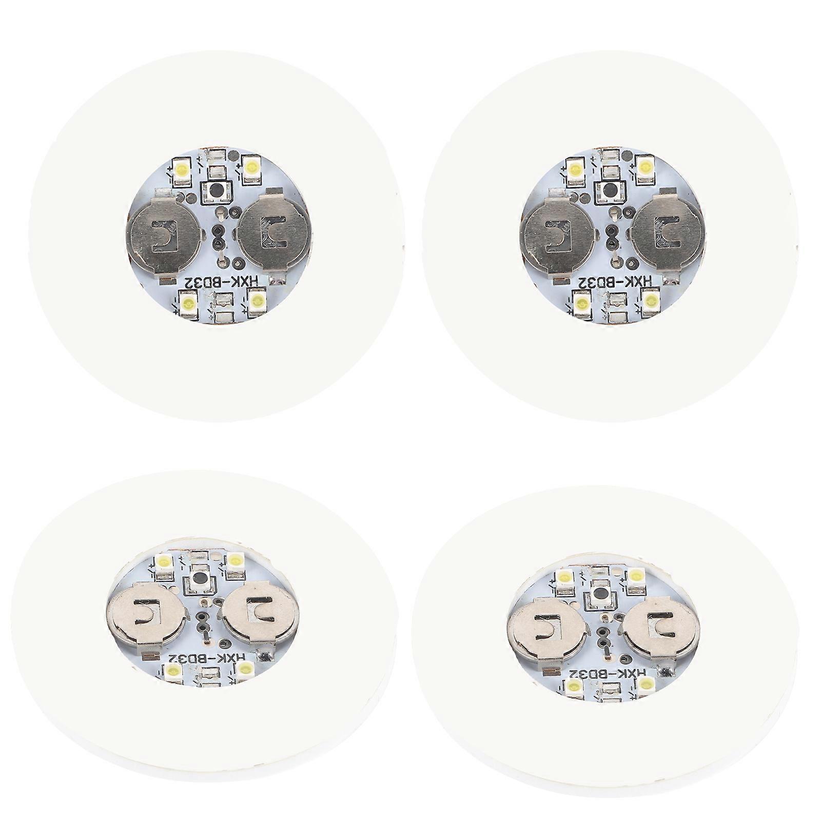 Coasters for Drinks 4Pcs White Cup Coasters with Light Decoration